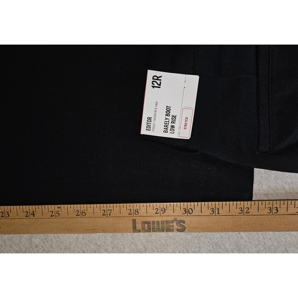 New Lot of 4 Express Sz 12 R Low Rise Editor Dress Pants 3 Black 1 Grey Capsule - Picture 4 of 9